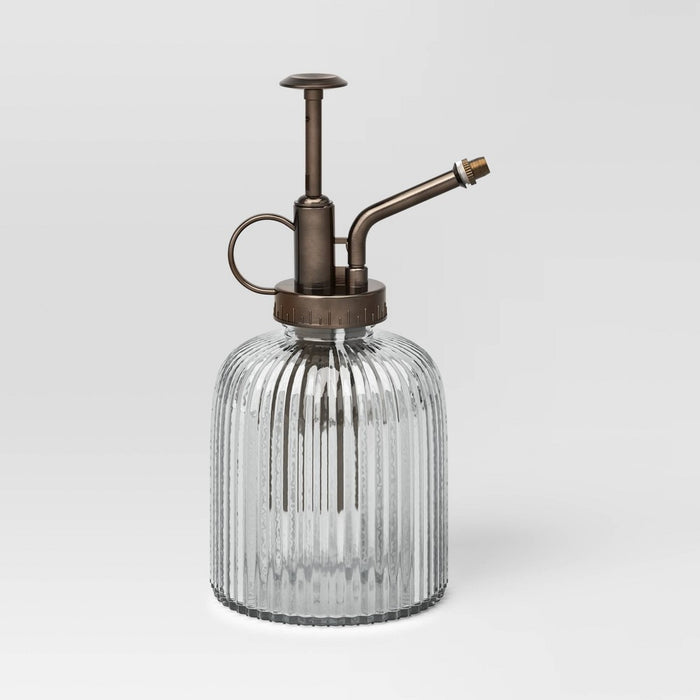 Indoor/Outdoor Glass Plant Mister with Plastic Pump - Threshold: Leakproof Watering Spritzer, No Assembly Required