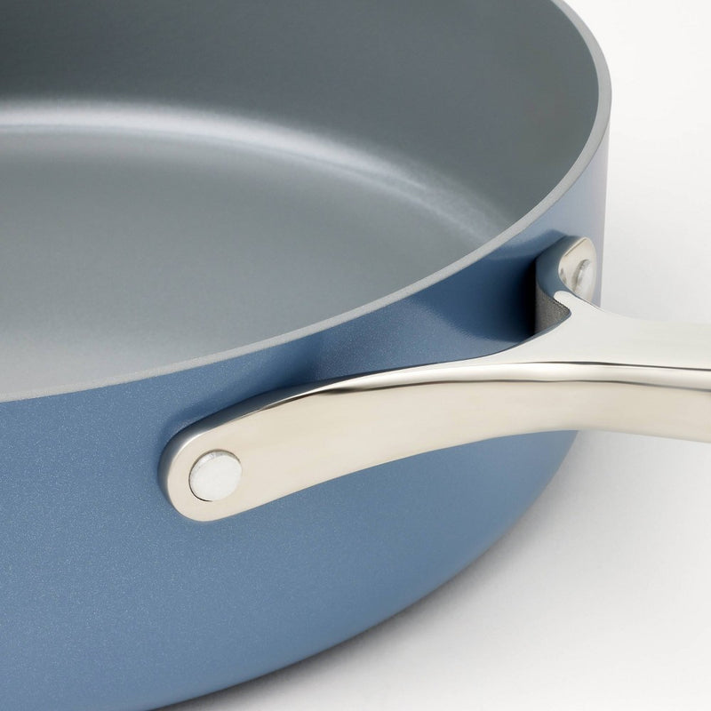 5qt Nonstick Ceramic Coated Aluminum Saute Pan Blue - Figmint
