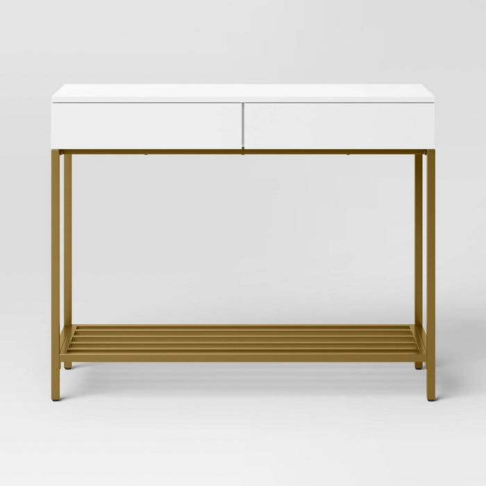 Loring Console Table White - Threshold (LOCAL PICKUP ONLY)