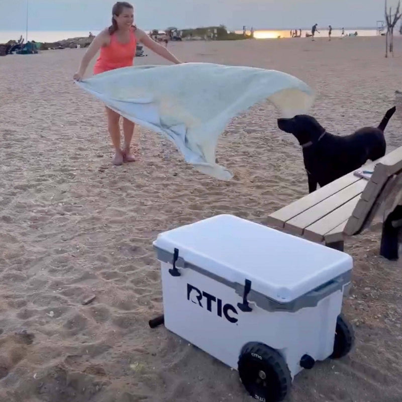 RTIC Outdoors 52qt Ultra-Light Wheeled Hard Sided Cooler - White/Gray (LOCAL PICKUP ONLY)