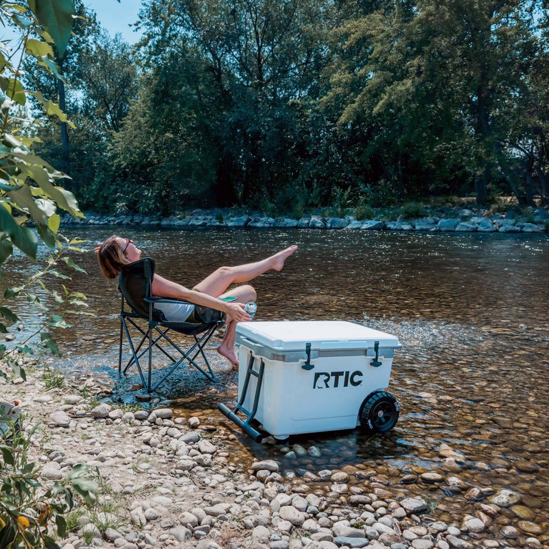 RTIC Outdoors 52qt Ultra-Light Wheeled Hard Sided Cooler - White/Gray (LOCAL PICKUP ONLY)
