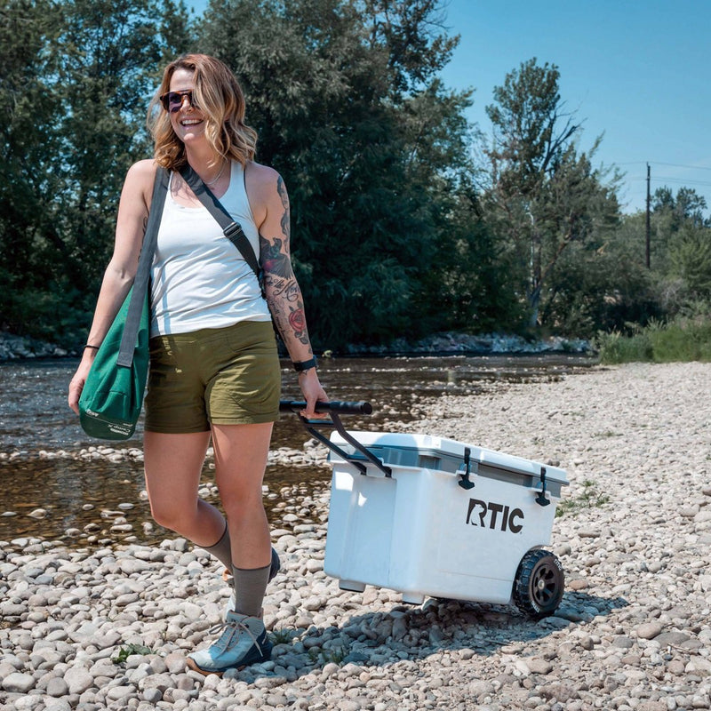 RTIC Outdoors 52qt Ultra-Light Wheeled Hard Sided Cooler - White/Gray (LOCAL PICKUP ONLY)