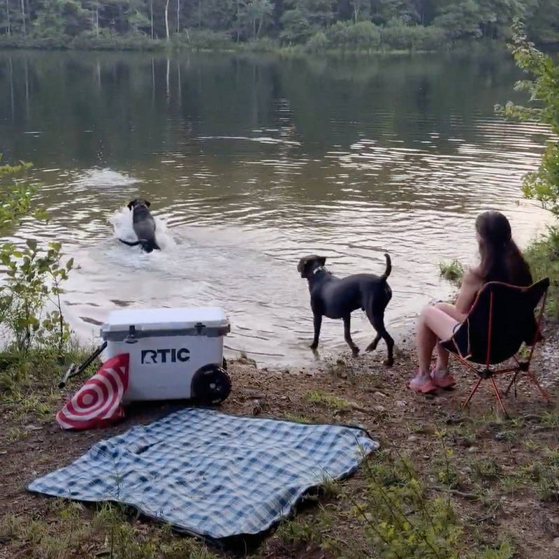 RTIC Outdoors 52qt Ultra-Light Wheeled Hard Sided Cooler - White/Gray (LOCAL PICKUP ONLY)