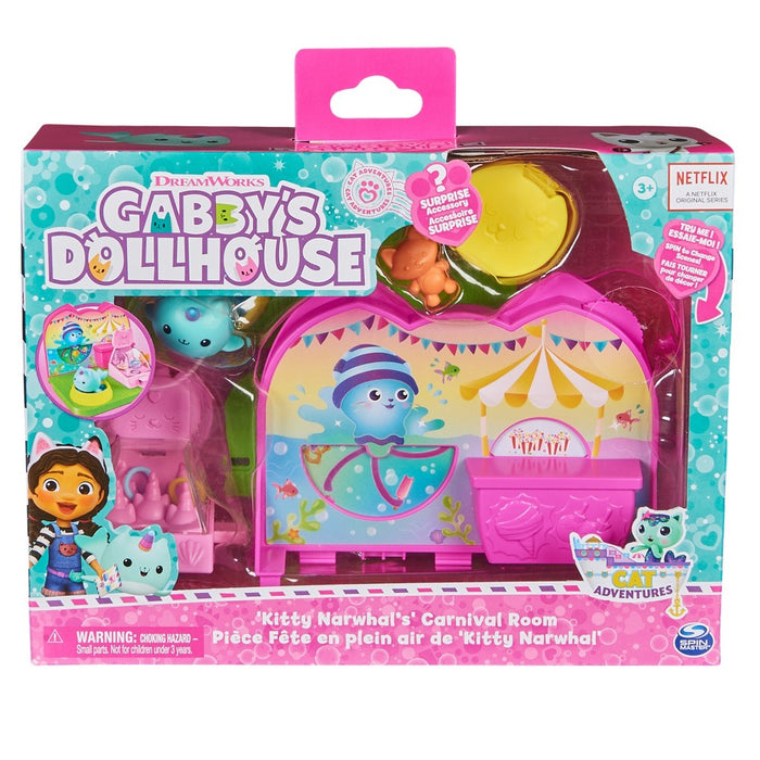Gabby's Dollhouse Kitty Narwhal's Carnival Room Playset