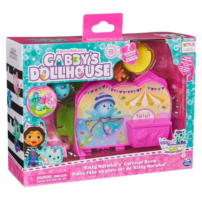 Gabby's Dollhouse Kitty Narwhal's Carnival Room Playset