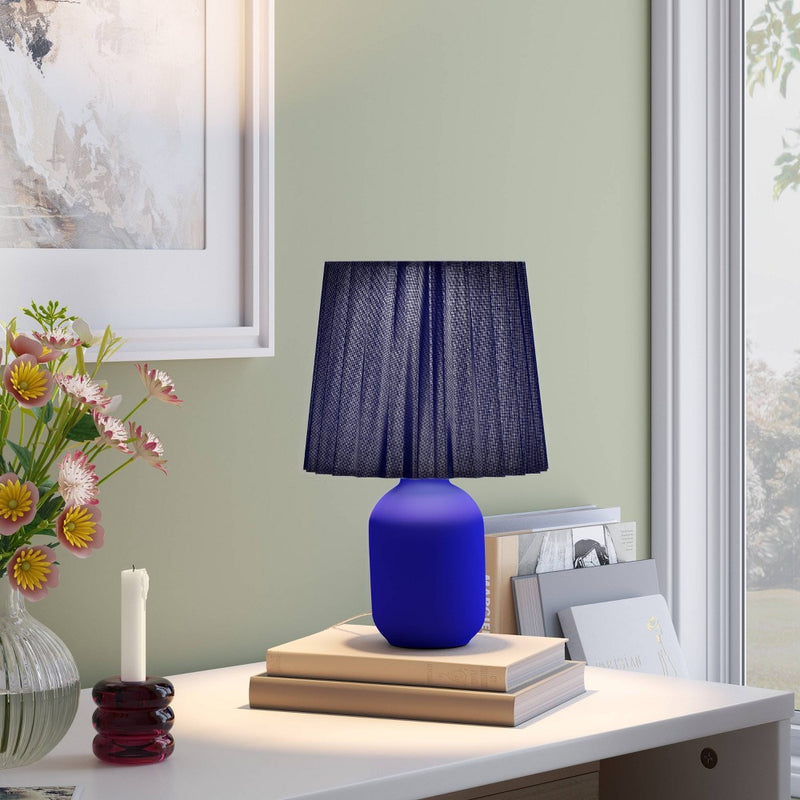 Mini Ceramic Lamp Blue - Room Essentials