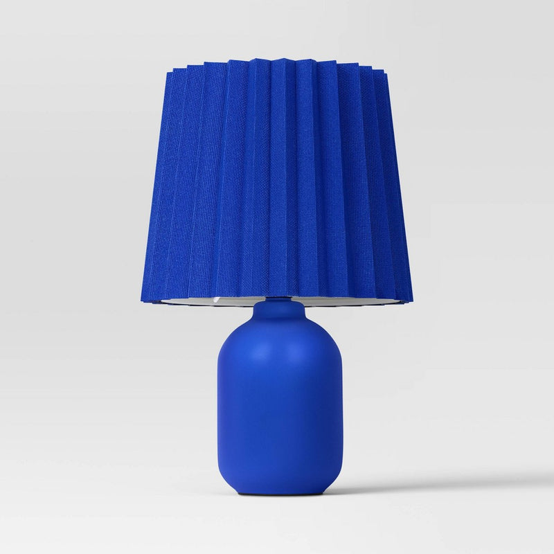Mini Ceramic Lamp Blue - Room Essentials