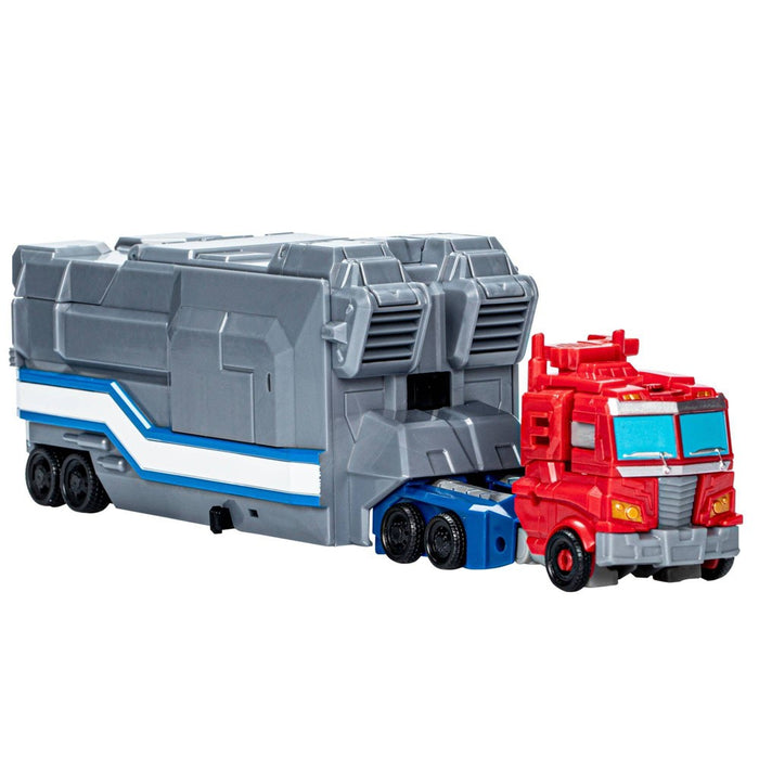 Transformers EarthSpark Optimus Prime Action Figure with Battle Base Trailer (Target Exclusive)
