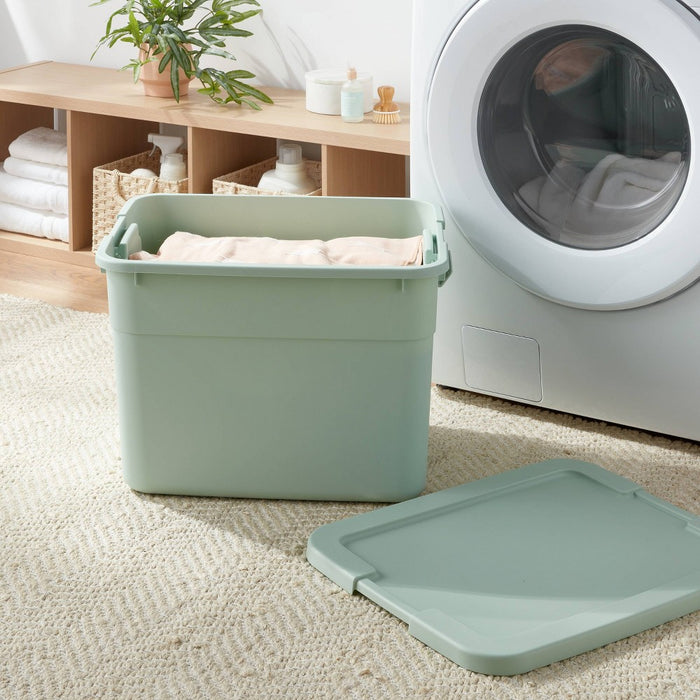 20gal Latching Storage Tote Daydream Green - Brightroom