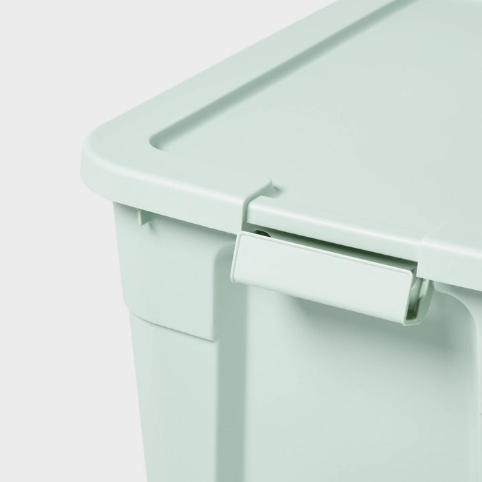 20gal Latching Storage Tote Daydream Green - Brightroom