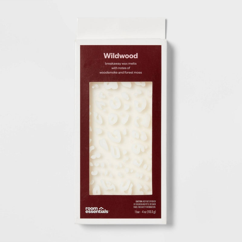 4oz Wax Bar with Embossed Pattern Wildwood - Room Essentials