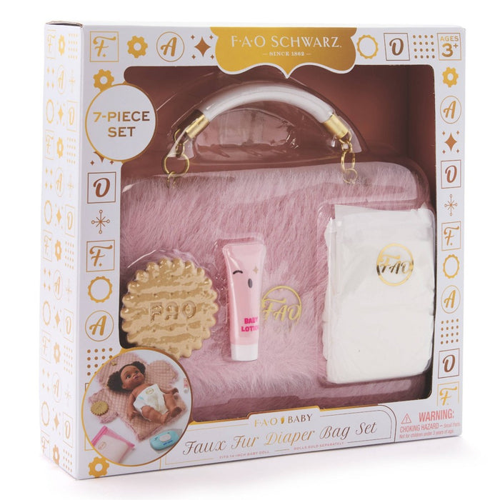 FAO Schwarz Baby Doll Diaper Bag Set