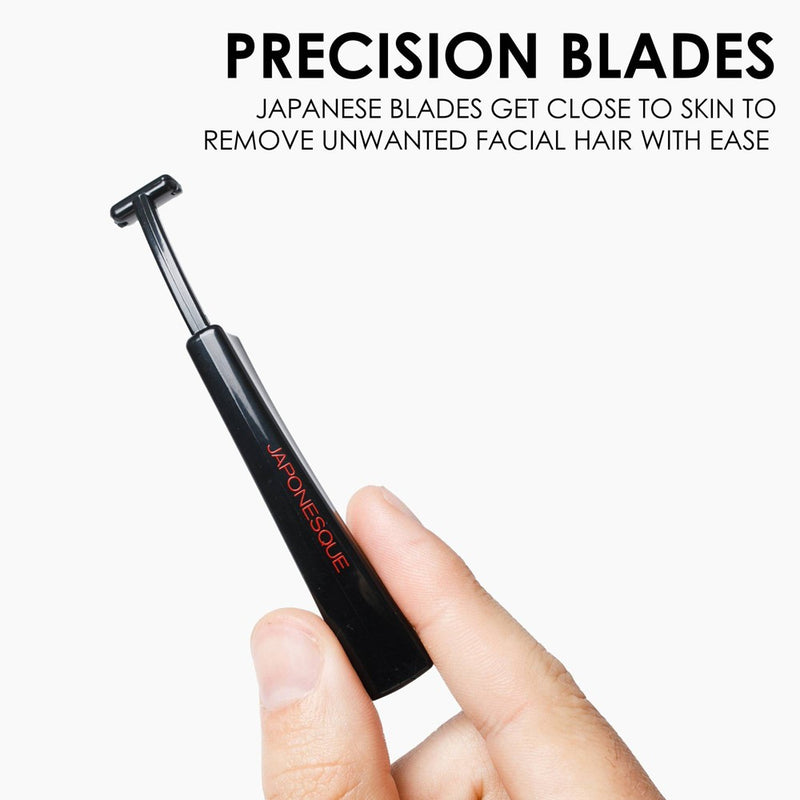 JAPONESQUE Beard & Brow Touch Up T-Razor - 3ct