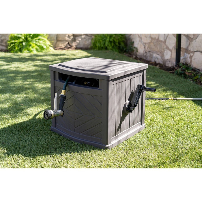 Suncast 150' Capacity Slide Trak Hideaway Hose Holder Dark Gray (LOCAL PICKUP ONLY)