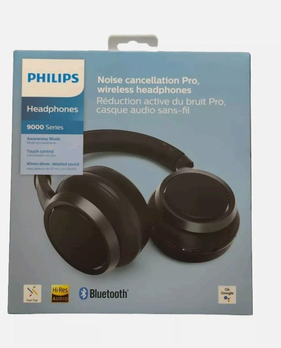 Philips Audio H9505 Hybrid Active Noise Canceling Over Ear Wireless Bluetooth