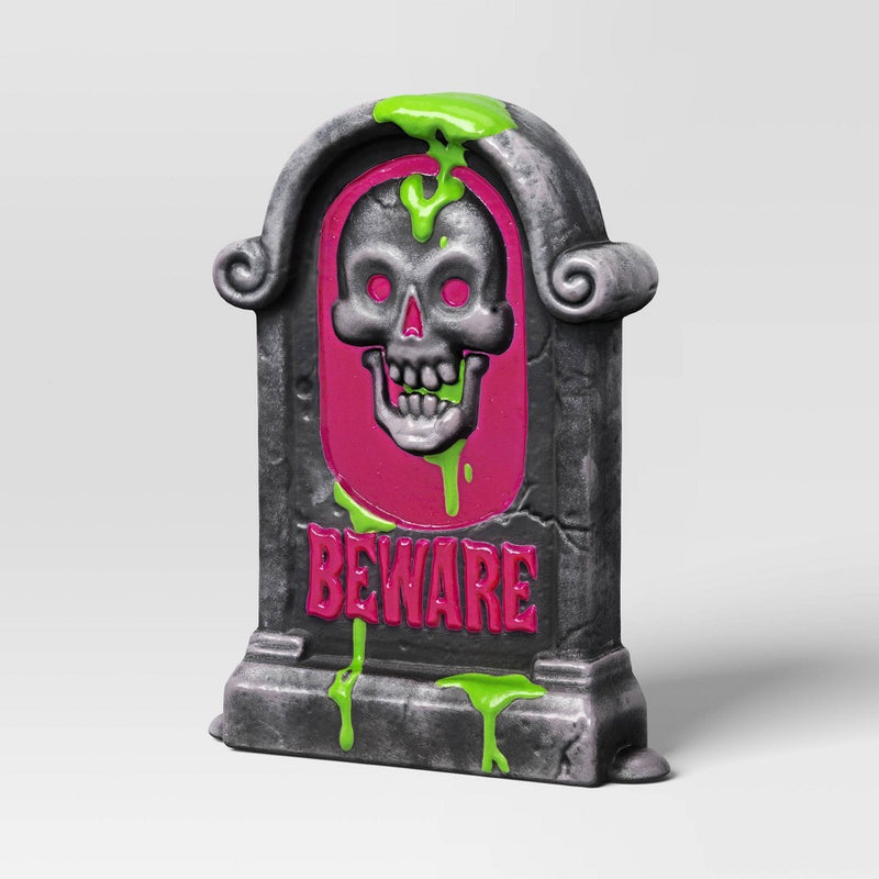 Lit Tombstone Blowmold Outdoor Halloween Decorative Prop - Hyde & EEK! Boutique