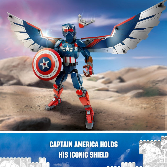 LEGO Marvel New Captain America Construction Figure Super Hero Toy 76296