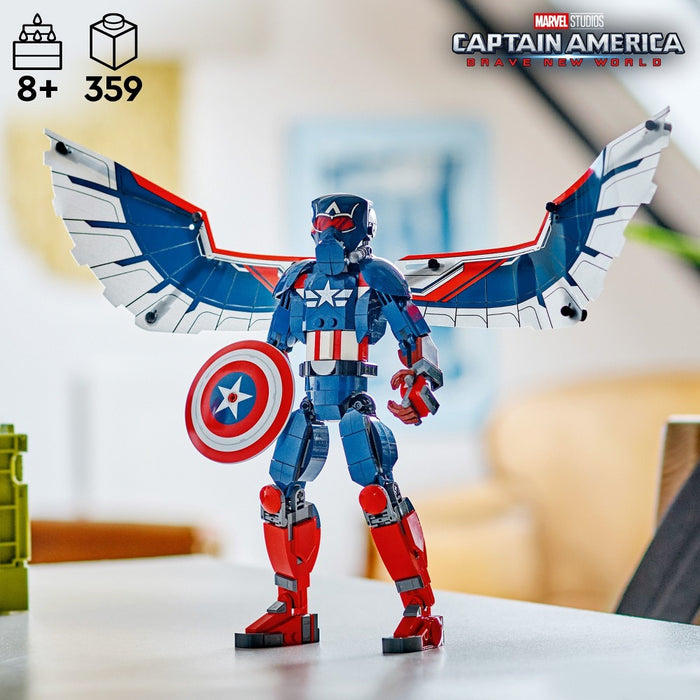 LEGO Marvel New Captain America Construction Figure Super Hero Toy 76296