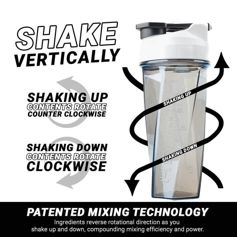 Helimix 28oz Shaker Water Bottle - White