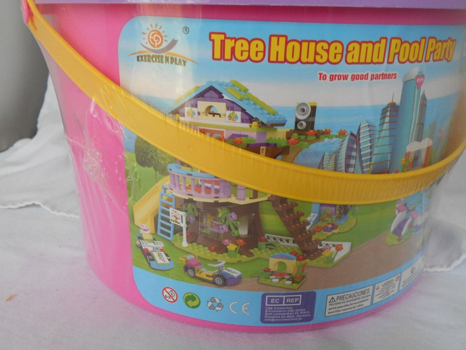 Tree House & Pool Party Creative Toy Building Block Sets 6+