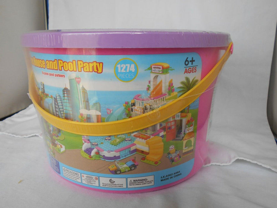 Tree House & Pool Party Creative Toy Building Block Sets 6+