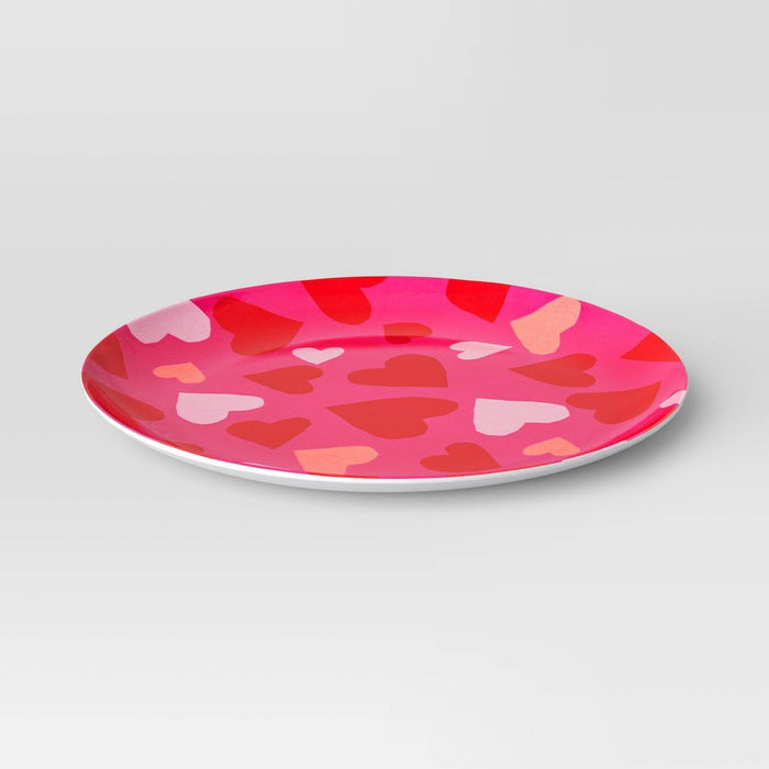 10.4" Melamine Hearts Dinner Plate - Room Essentials