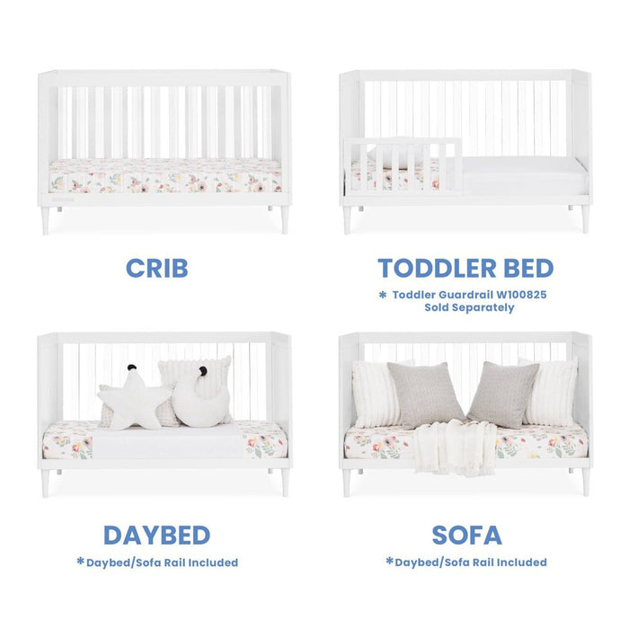 Delta Children Bowie 4-in-1 Convertible Crib - Greenguard Gold Certified - Bianca White (LOCAL PICKUP ONLY)