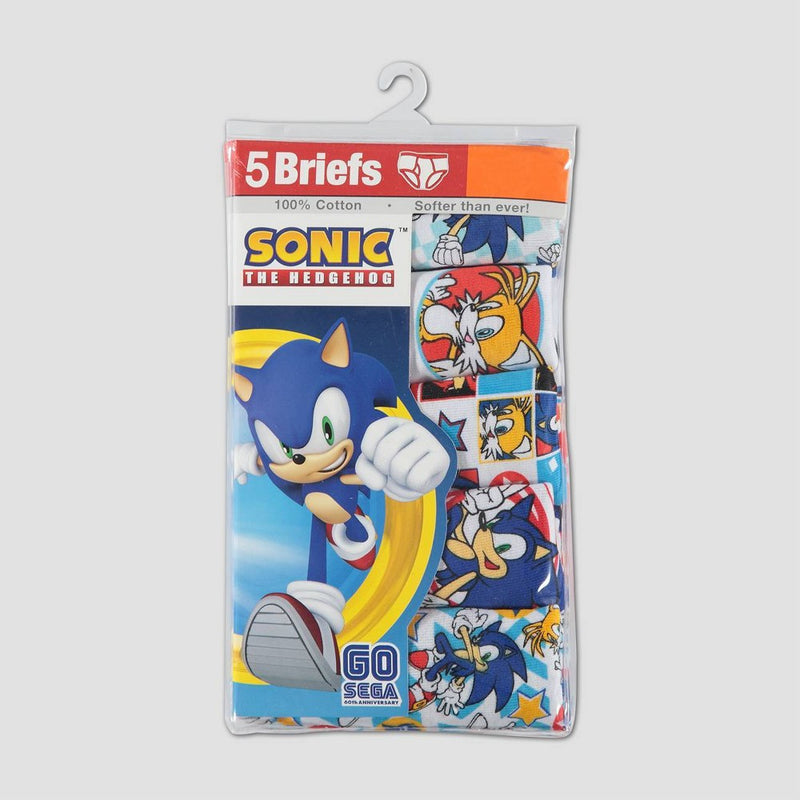 Boys' Sonic the Hedgehog 5pk Briefs - 6