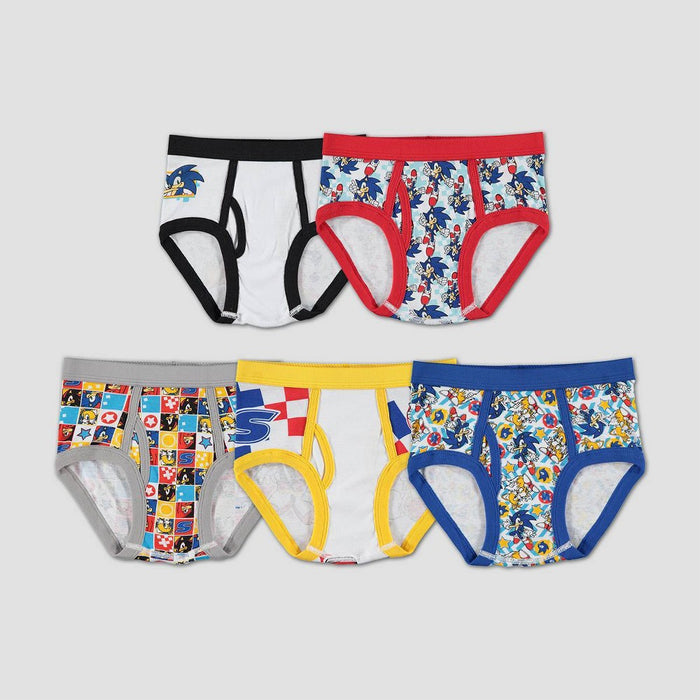 Boys' Sonic the Hedgehog 5pk Briefs - 6