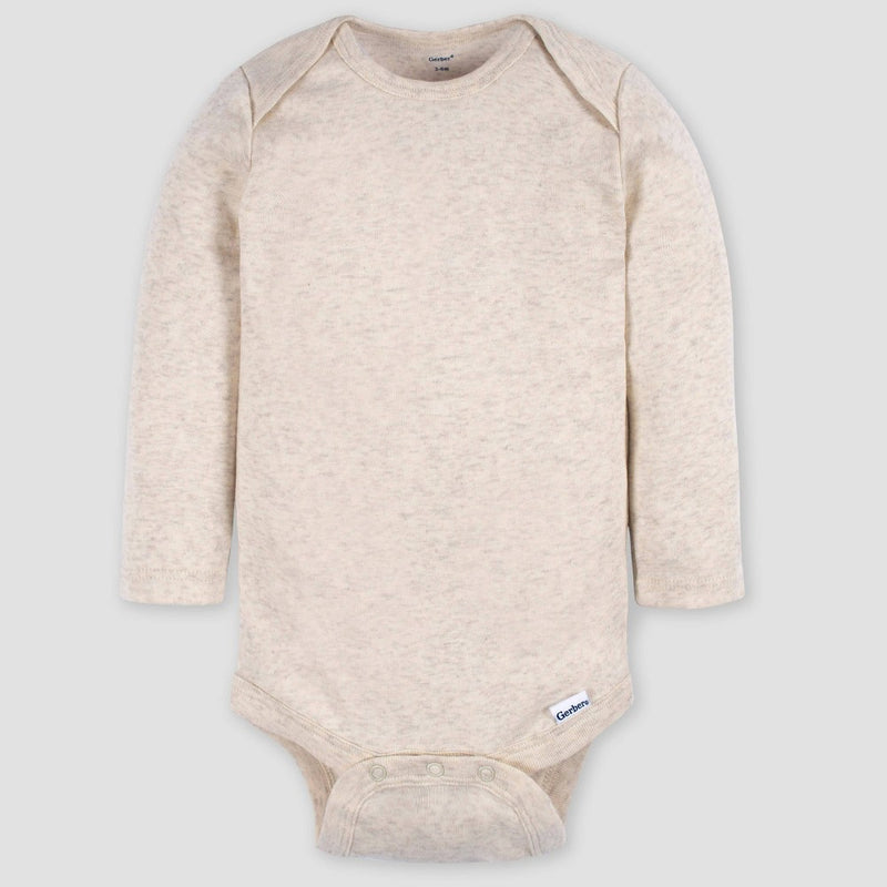 Gerber Baby 4pk Long Sleeve Onesies - Pink 18M