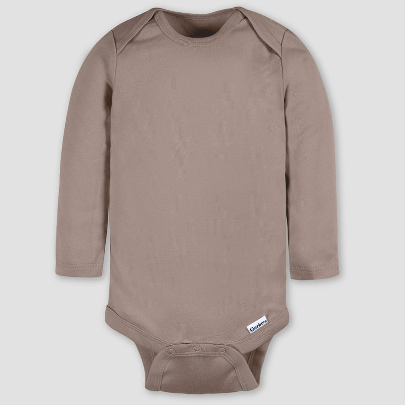 Gerber Baby 4pk Long Sleeve Onesies - Pink 18M