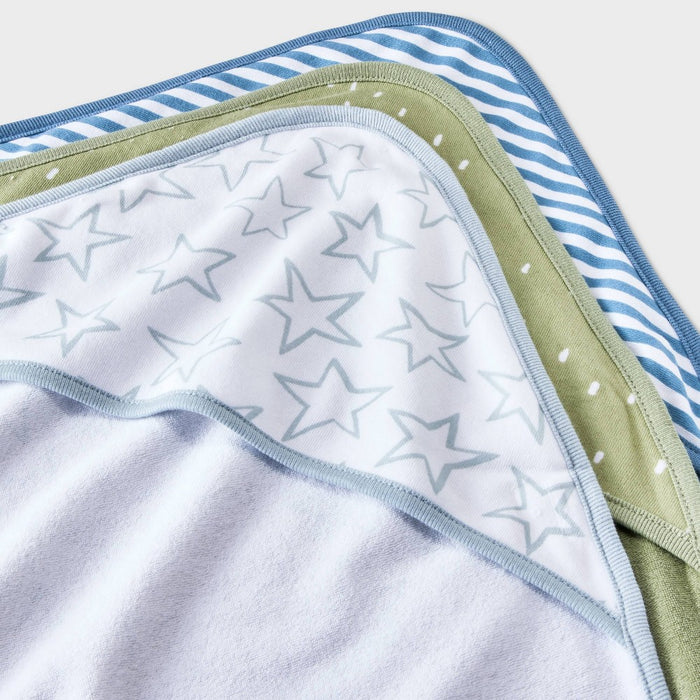 Baby 3pk Hooded Towel - Cloud Island Green