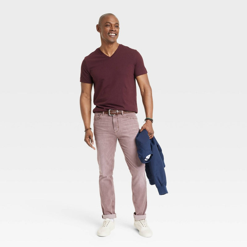 Men's Every Wear V-Neck T-Shirt - Goodfellow & Co Pom Mystery L