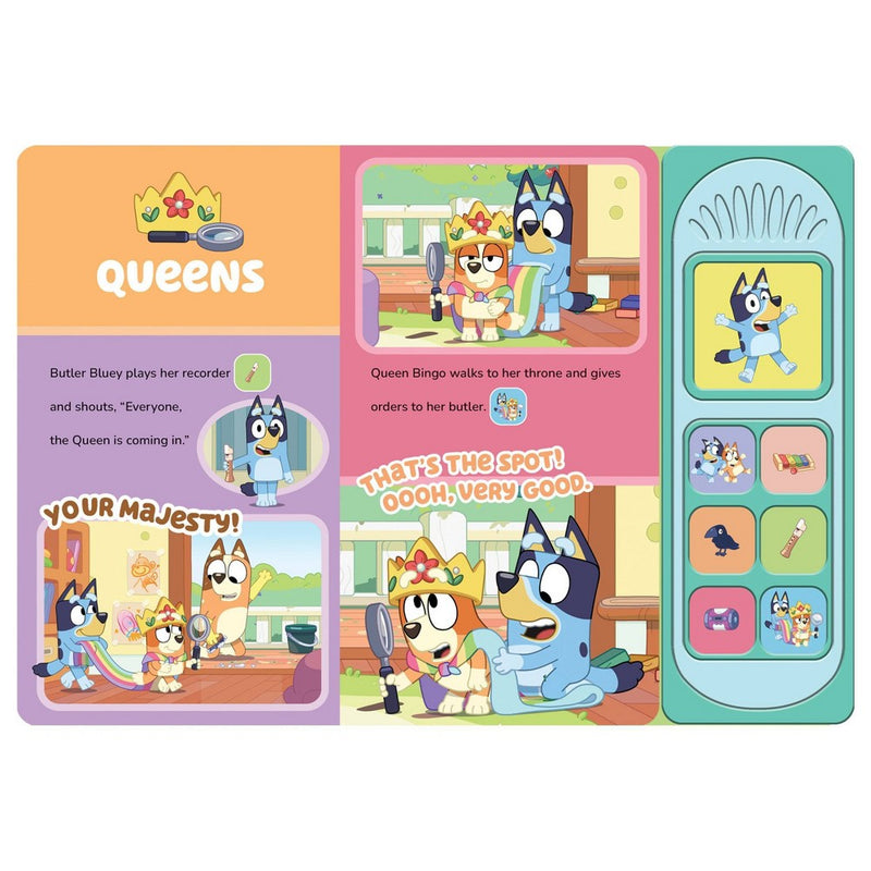 Bluey: Let's Play Games! Sound Book - by Pi Kids (Board Book)