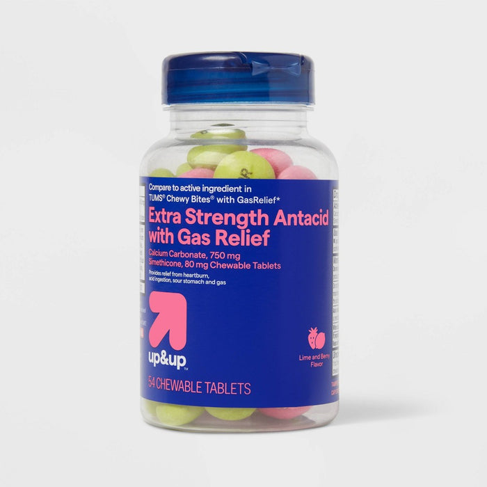 Antacid Gas Relief Chewables - Lemon & Strawberry - 54ct - up&up