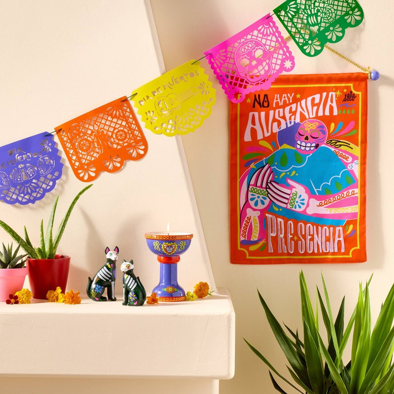 18.5" Dia de Muertos Reversible Wall Banner