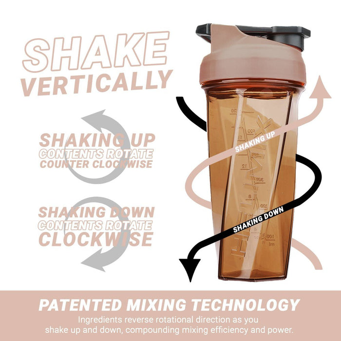 Helimix 28oz Shaker Water Bottle - Monochromatic Nude