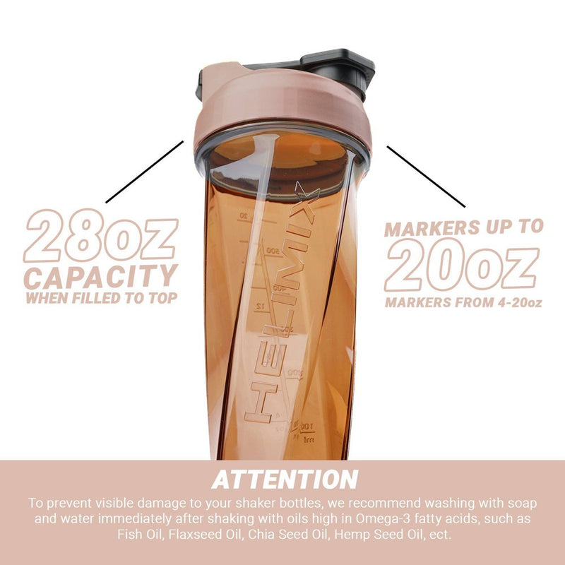 Helimix 28oz Shaker Water Bottle - Monochromatic Nude