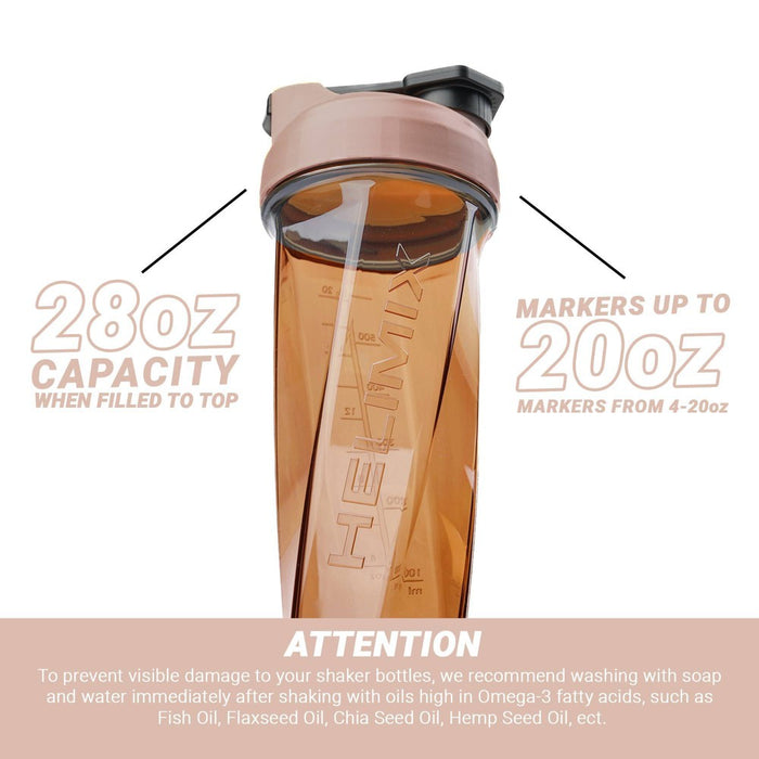 Helimix 28oz Shaker Water Bottle - Monochromatic Nude