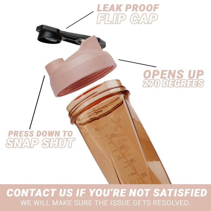 Helimix 28oz Shaker Water Bottle - Monochromatic Nude