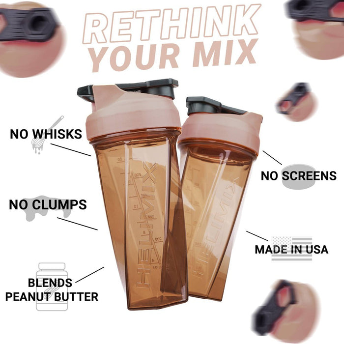 Helimix 28oz Shaker Water Bottle - Monochromatic Nude