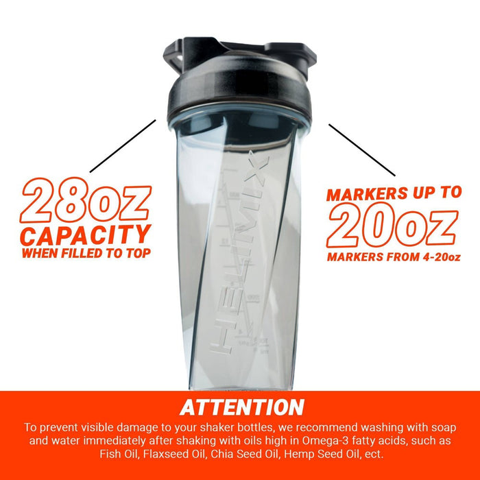 Helimix 28oz Shaker Water Bottle - Black