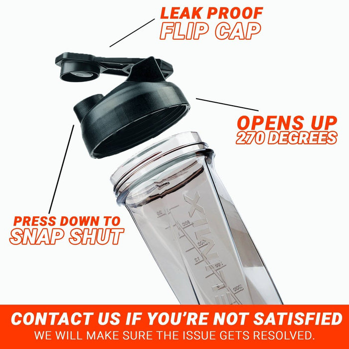 Helimix 28oz Shaker Water Bottle - Black