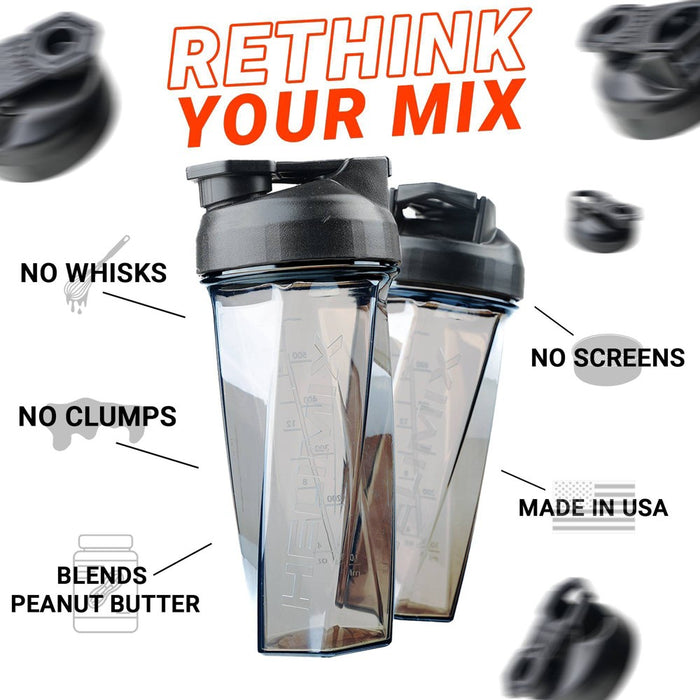 Helimix 28oz Shaker Water Bottle - Black