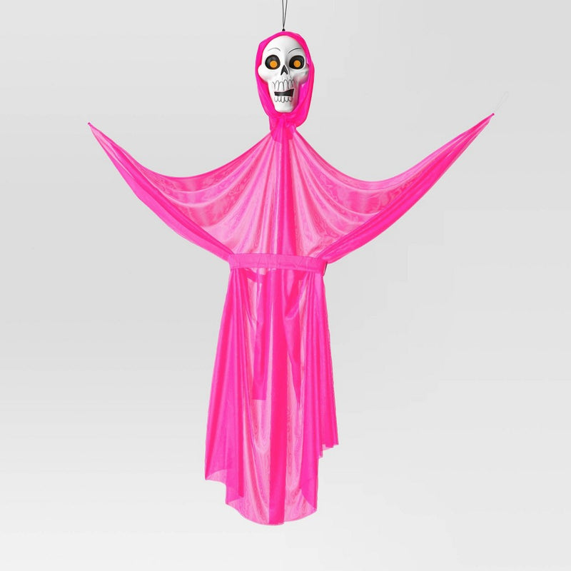 65" Black Light Responsive Pink Ghoul Halloween Decorative Prop - Hyde & EEK! Boutique: Indoor/Outdoor Decor