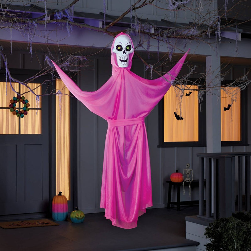 65" Black Light Responsive Pink Ghoul Halloween Decorative Prop - Hyde & EEK! Boutique: Indoor/Outdoor Decor
