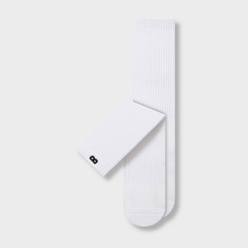 Pair of Thieves Men's 3+1 BOWO Crew Socks - White 6-12