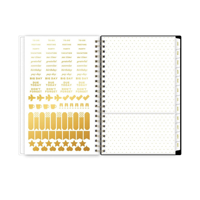 Day Designer 2025 Weekly/Monthly Planner 8.15"x5.91" Wirebound Rose Garden