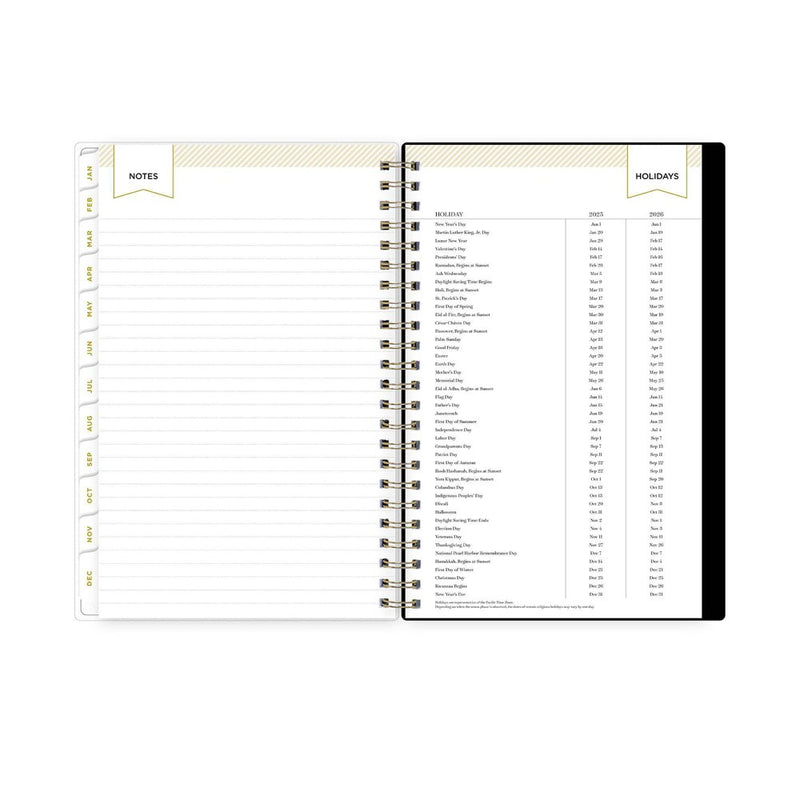 Day Designer 2025 Weekly/Monthly Planner 8.15"x5.91" Wirebound Rose Garden