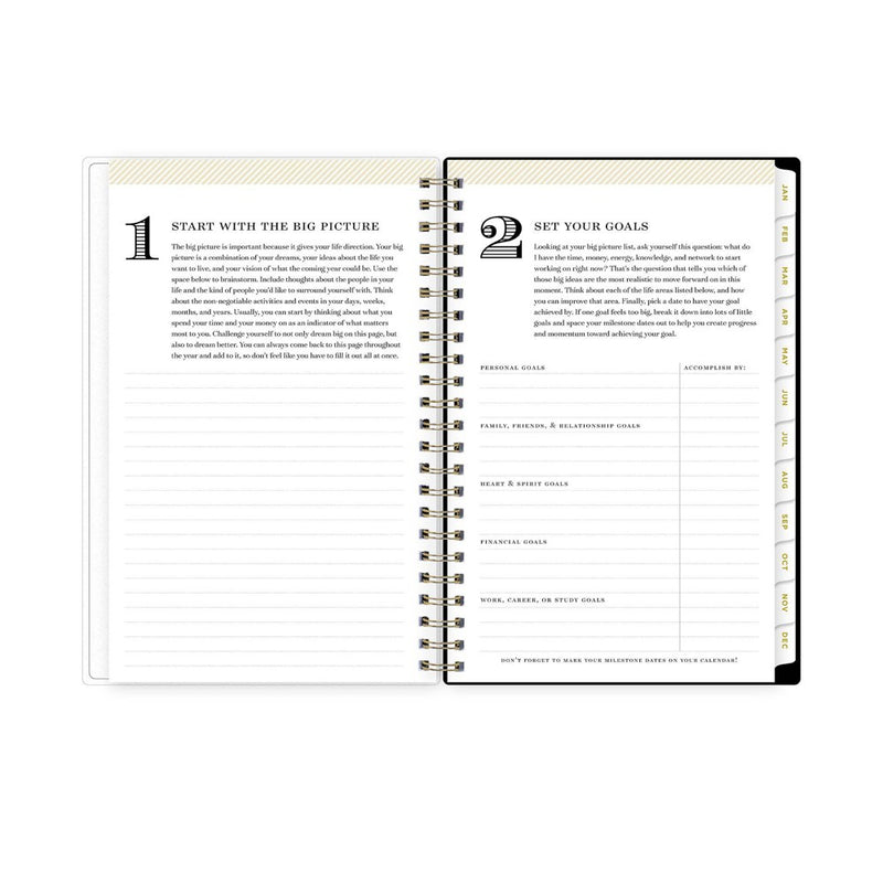 Day Designer 2025 Weekly/Monthly Planner 8.15"x5.91" Wirebound Rose Garden